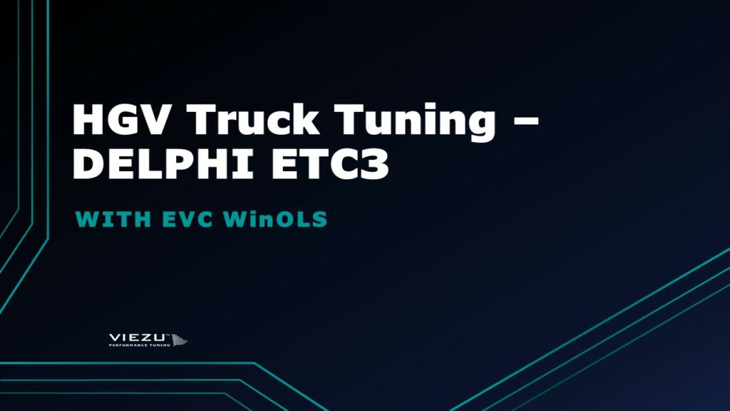 EVC WinOLS Training - HGV Truck Tuning