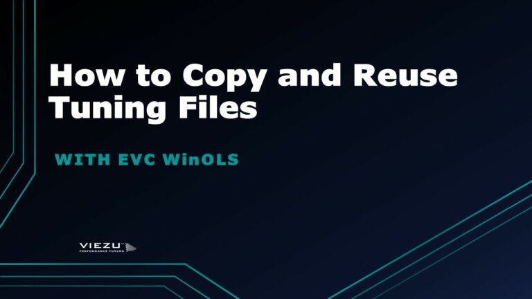 EVC WinOLS How to Copy and Reuse Tuning Files Online Course