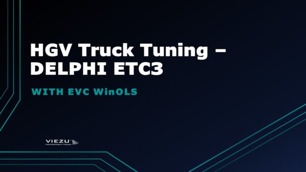 EVC WinOLS 培訓 - 卡車改裝 - DELPHI ETC3