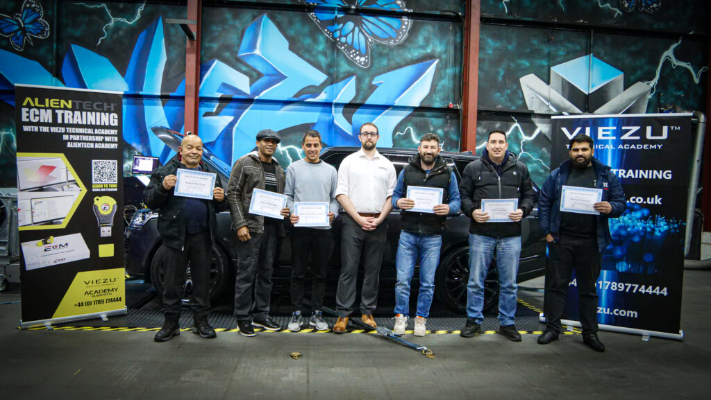 Students learning at VTA earning certificates