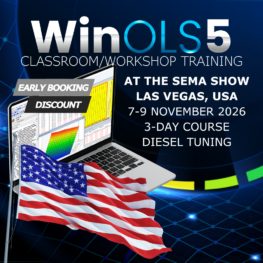 WinOLS training in USA Las Vegas diesel tuning 7 to 9 November 2026