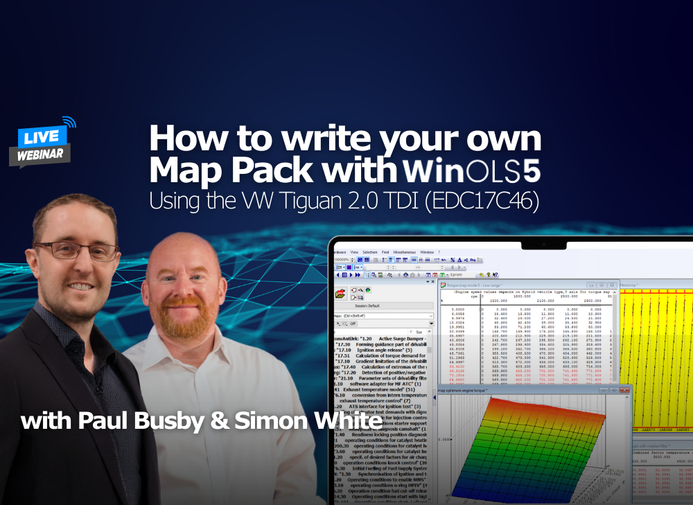 Webinar: How to Write your own Map Pack with WinOLS5